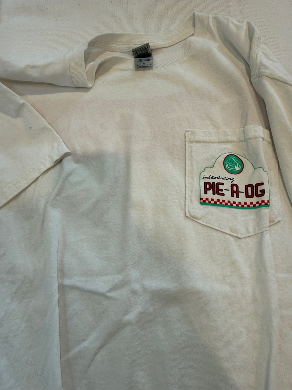 Pie-A-DG White Pocket T-Shirt